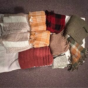Winter Scarf bundle (perfect for reseller), 10 scarves (7 new with tag)
